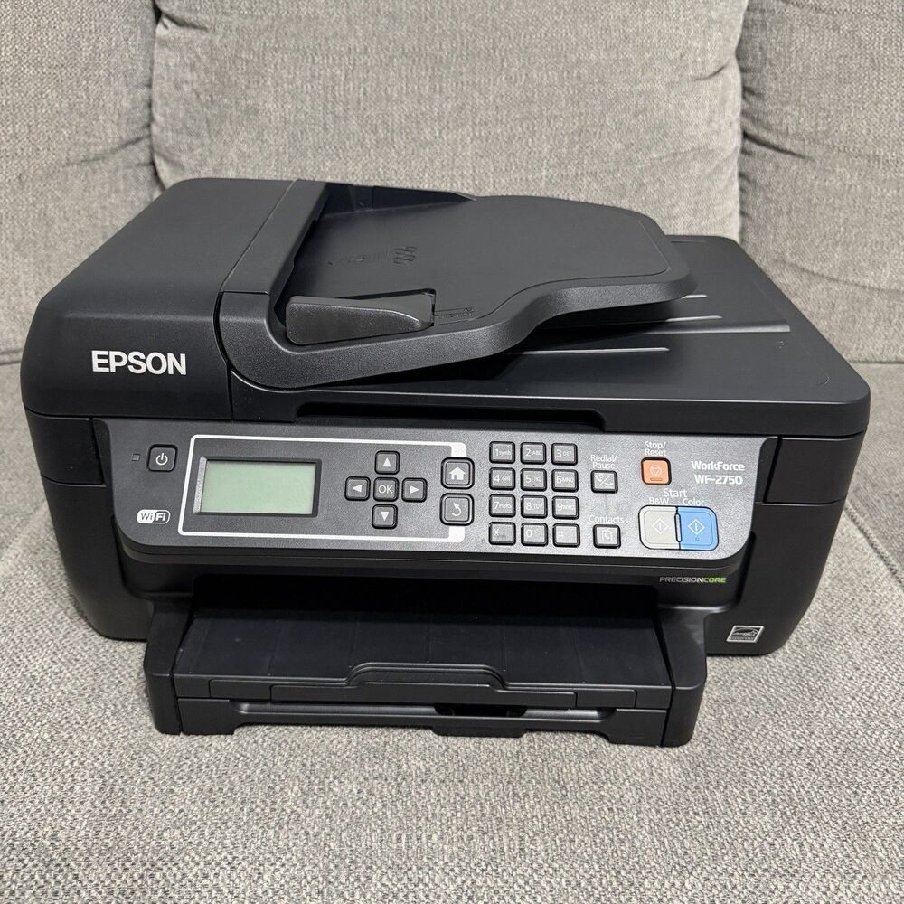 Epson Workforce WF-2760 All-In-One Wi-Fi InkJet Printer Scan Fax Machine